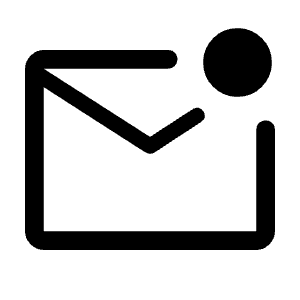 Mark Email Unread Icon from Rounded Line - Material Symbols Set