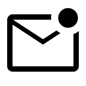 Mark Email Unread Icon from Outlined Line - Material Symbols Set