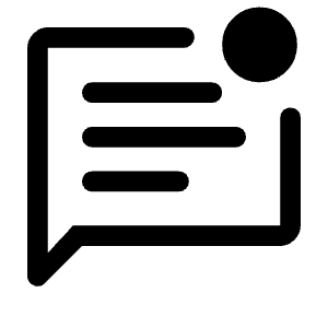 Mark Unread Chat Alt Icon from Rounded Line - Material Symbols Set