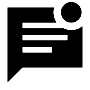 Mark Unread Chat Alt Fill Icon from Sharp Fill - Material Symbols Set