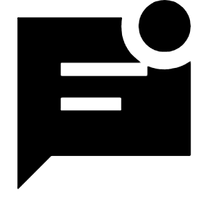 Mark Unread Chat Alt Fill Icon from Sharp Fill - Streamline Material Free Set