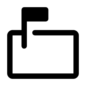 Markunread Mailbox Icon from Rounded Line - Material Symbols Set