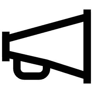 Megaphone Icon from Atlas Line Set
