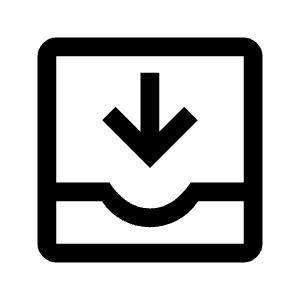 Move To Inbox Icon from Outlined Line - Material Symbols Set