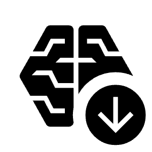 Network Intelligence Update Icon from Outlined Line - Material Symbols Set