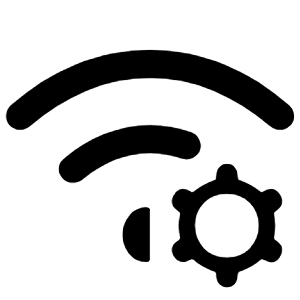 Network Manage Icon from Rounded Line - Material Symbols Set