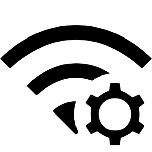 Network Manage Fill Icon from Sharp Fill - Material Symbols Set