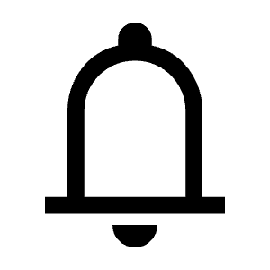 Notifications Icon from Outlined Line - Material Symbols Set