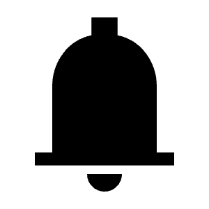 Notifications Fill Icon from Sharp Fill - Material Symbols Set