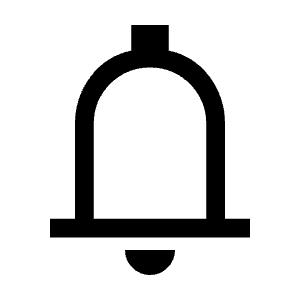 Notifications Icon from Sharp Line - Material Symbols Set