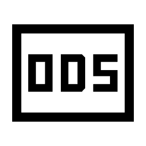 Ods Icon from Sharp Line - Material Symbols Set