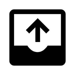 Outbox Fill Icon from Outlined Fill - Material Symbols Set