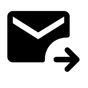 Outgoing Mail Fill Icon from Rounded Fill - Material Symbols Set