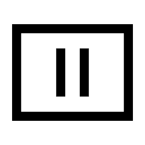 Pause Presentation Icon from Sharp Line - Material Symbols Set
