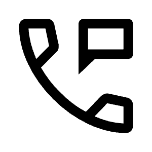 Perm Phone Msg Icon from Outlined Line - Material Symbols Set