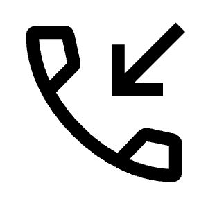 Phone Callback Icon from Outlined Line - Material Symbols Set