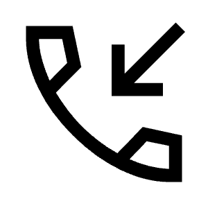 Phone Callback Icon from Sharp Line - Material Symbols Set