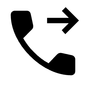 Phone Forwarded Fill Icon from Outlined Fill - Material Symbols Set