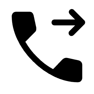 Phone Forwarded Fill Icon from Rounded Fill - Material Symbols Set