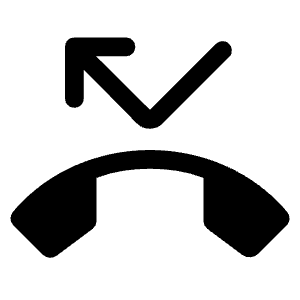 Phone Missed Fill Icon from Rounded Fill - Material Symbols Set