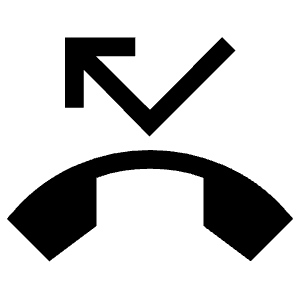 Phone Missed Fill Icon from Sharp Fill - Material Symbols Set