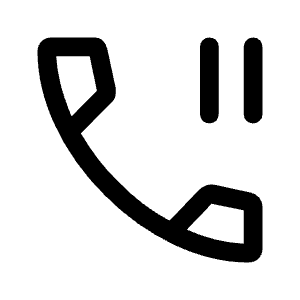 Phone Paused Icon from Rounded Line - Material Symbols Set