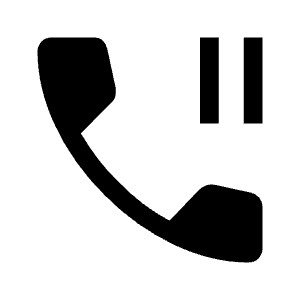 Phone Paused Fill Icon from Outlined Fill - Material Symbols Set