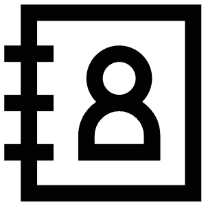 Phonebook Icon from Atlas Line Set