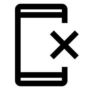 Phonelink Erase Icon from Outlined Line - Material Symbols Set