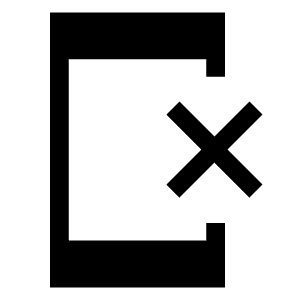 Phonelink Erase Fill Icon from Sharp Fill - Material Symbols Set