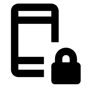 Phonelink Lock Icon from Rounded Line - Streamline Material Free Set