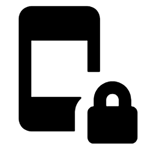 Phonelink Lock Fill Icon from Rounded Fill - Material Pro Free Set