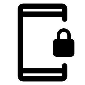 Phonelink Lock Icon from Rounded Line - Material Symbols Set