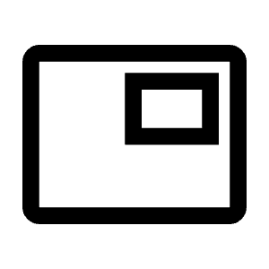 Picture In Picture Icon from Outlined Line - Material Symbols Set