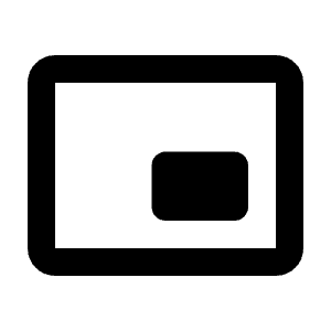 Picture In Picture Alt Icon from Rounded Line - Streamline Material Free Set