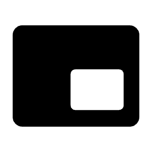Picture In Picture Alt Fill Icon from Rounded Fill - Material Symbols Set