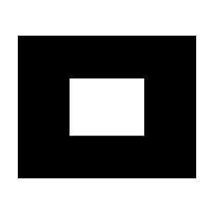 Picture In Picture Center Fill Icon from Sharp Fill - Material Symbols Set