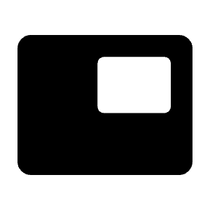 Picture In Picture Fill Icon from Rounded Fill - Material Symbols Set
