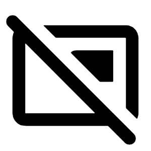 Picture In Picture Off Icon from Rounded Line - Streamline Material Free Set