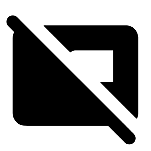 Picture In Picture Off Fill Icon from Rounded Fill - Streamline Material Free Set