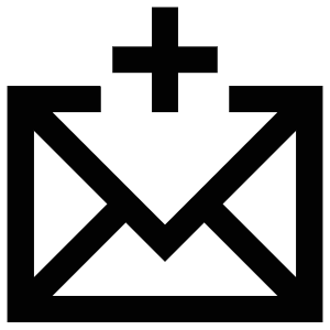 Plus Envelope Icon from Atlas Line Set