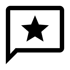 Reviews Icon from Outlined Line - Material Symbols Set