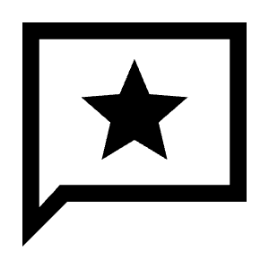 Reviews Icon from Sharp Line - Material Symbols Set