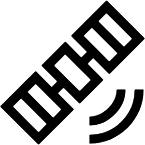 Satellite Alt Icon from Sharp Line - Material Symbols Set
