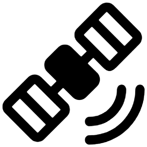 Satellite Alt Fill Icon from Rounded Fill - Material Symbols Set