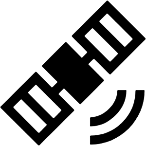 Satellite Alt Fill Icon from Sharp Fill - Material Symbols Set