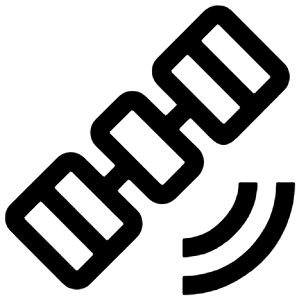 Satellite Alt Icon from Outlined Line - Material Symbols Set
