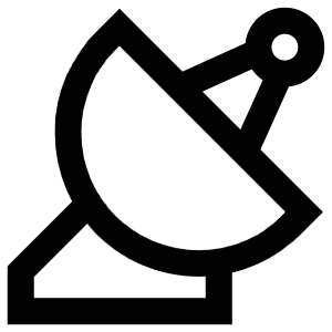 Satellite Dish Icon from Atlas Line Set