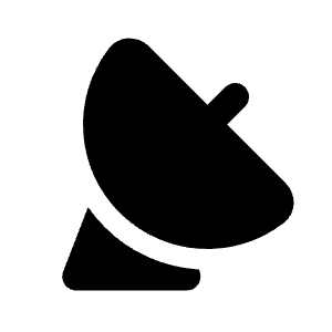 Satellite Tower Fill Icon from Rounded Fill - Streamline Material Free Set