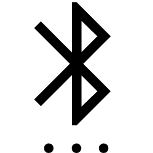 Settings Bluetooth Icon from Outlined Line - Material Symbols Set